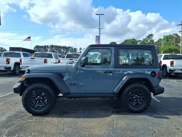 2024 Jeep Wrangler Sport in Anvil Clear Coat — front three-quarter view