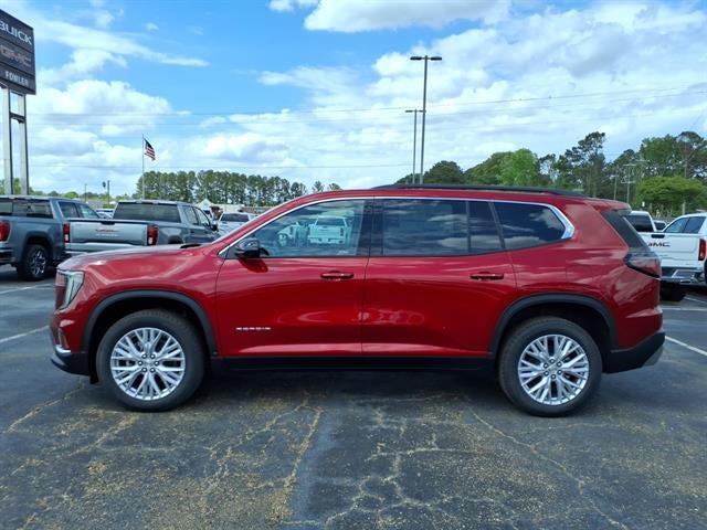 2026 GMC Acadia Elevation in Volcanic Red Tintcoat — front three-quarter view