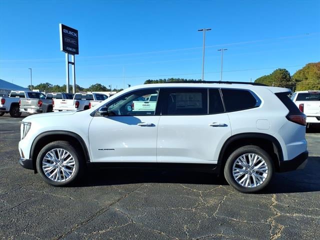 2026 GMC Acadia Elevation in Glacier White Tricoat — front three-quarter view