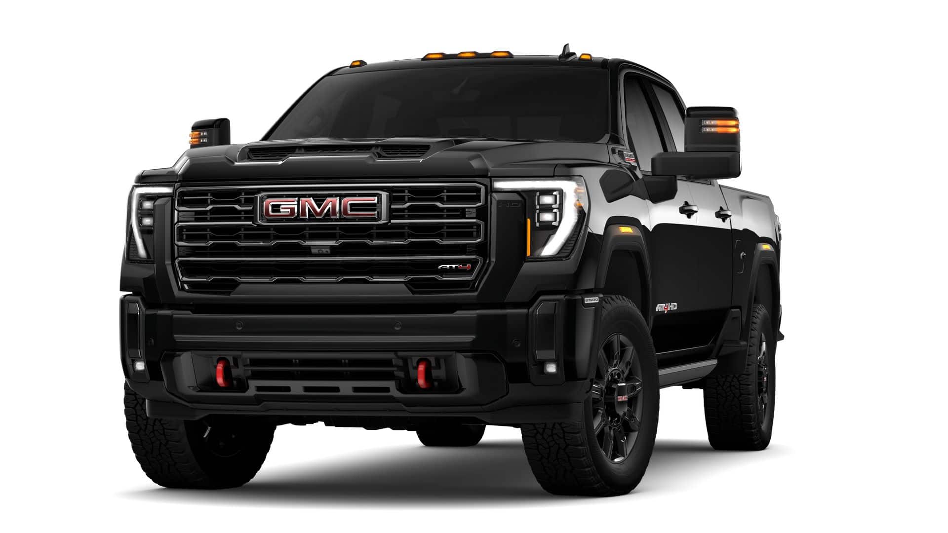 2026 GMC Sierra 2500 HD AT4 in Onyx Black — front three-quarter view