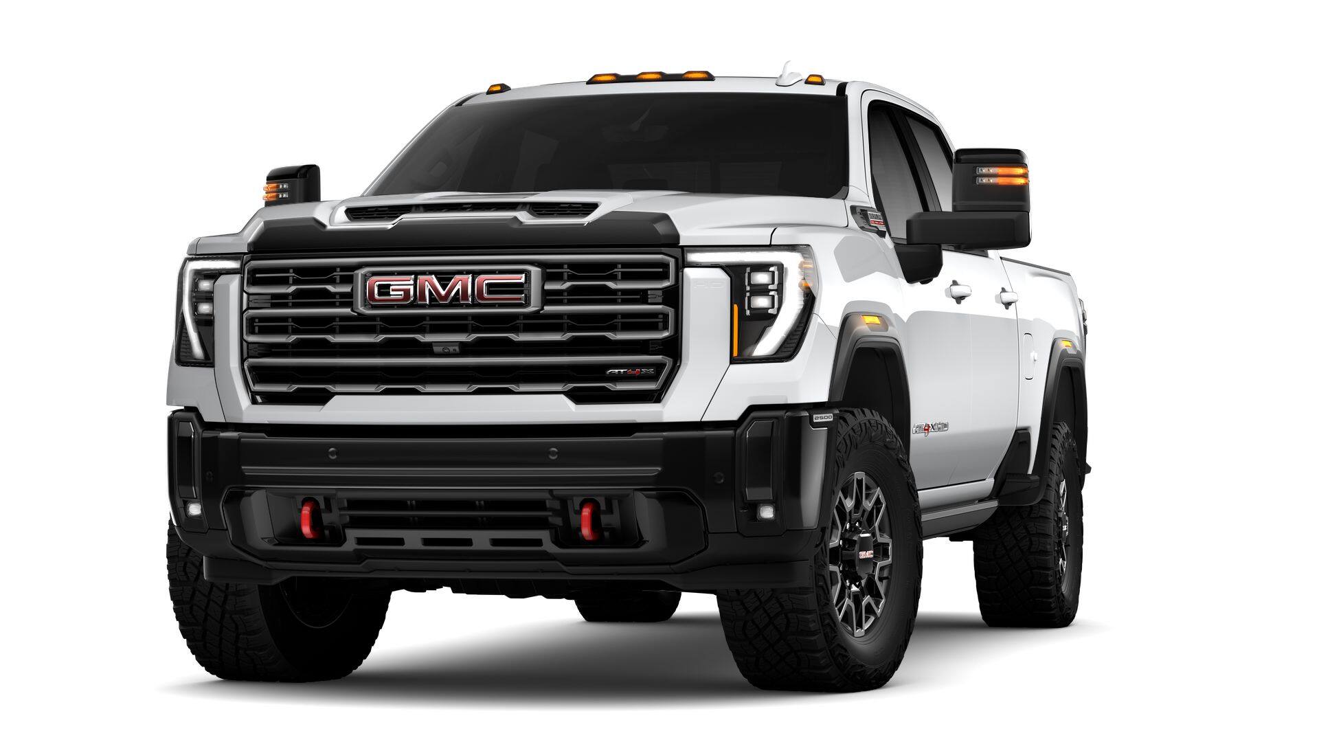 2026 GMC Sierra 2500 HD AT4X in Summit White — front three-quarter view