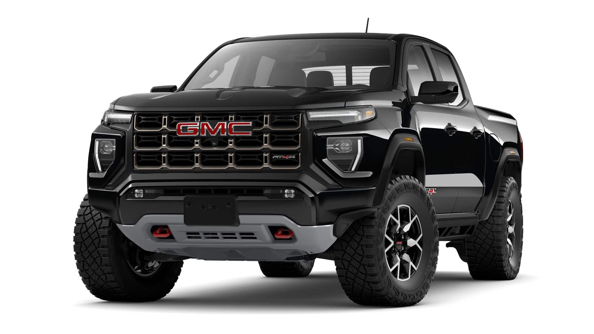 2026 GMC Canyon AT4X in Onyx Black — front three-quarter view